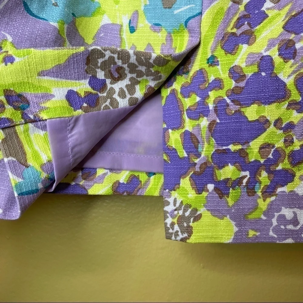 Talbots Pastel Floral Print Skirt Career Wear Office - Picture 4 of 8
